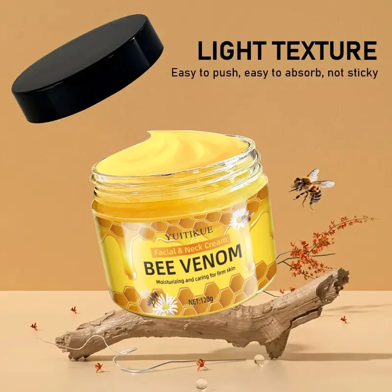 YUITIKUE 120g Bee Venom Face & Neck Cream, Hydrating Smooth Firming, Topspin Lift Delicacy Skin Care - view 3