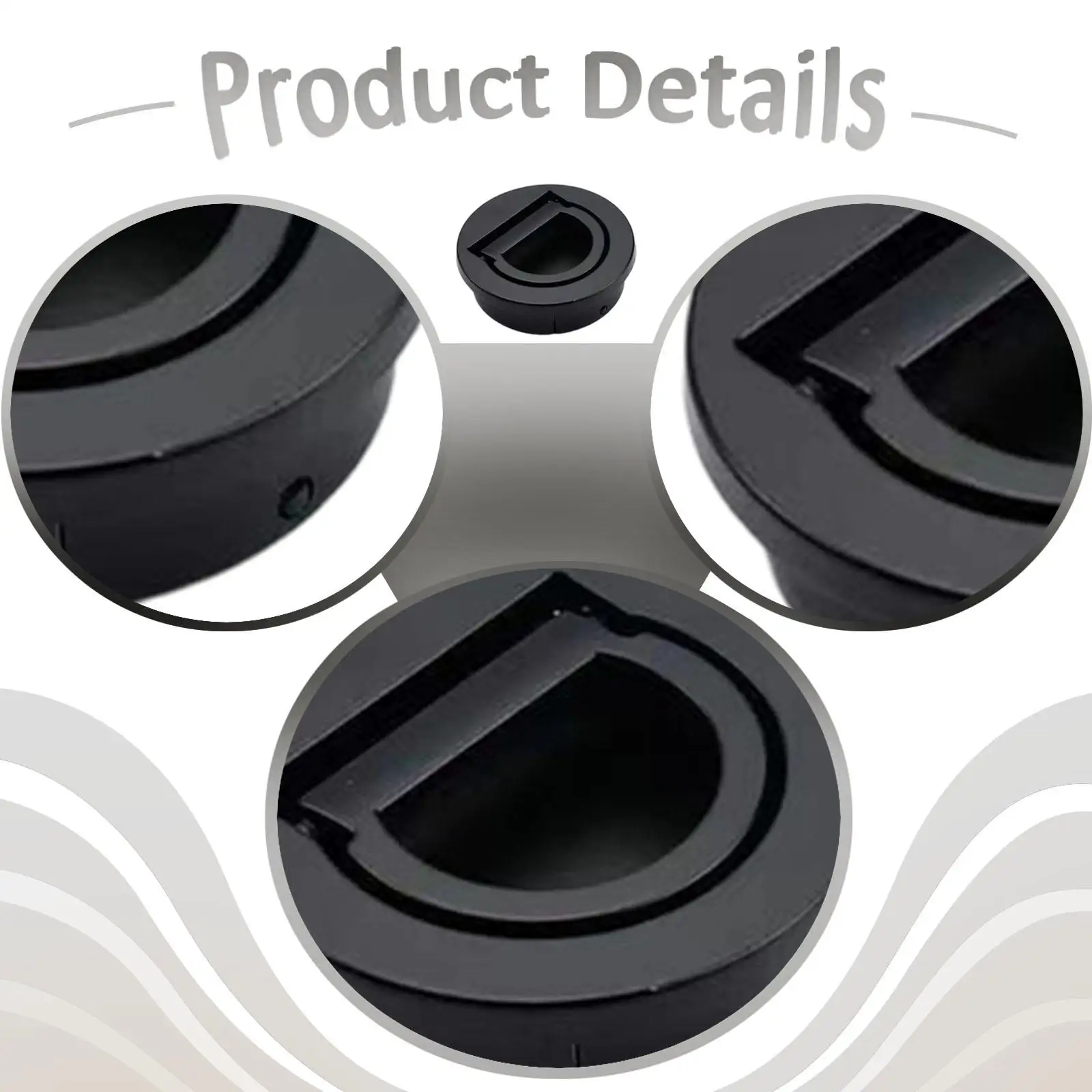 Space Saving Round Flush Ring Pull Handle Zinc Alloy Hardware for Modern Cabinets Cupboards and Wardrobes