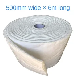 50x600cm White Car Sound Heat Insulation Cotton Noise Deadening Mat 15mm Self Adhesive Waterproof Flame Retardant Material Pad