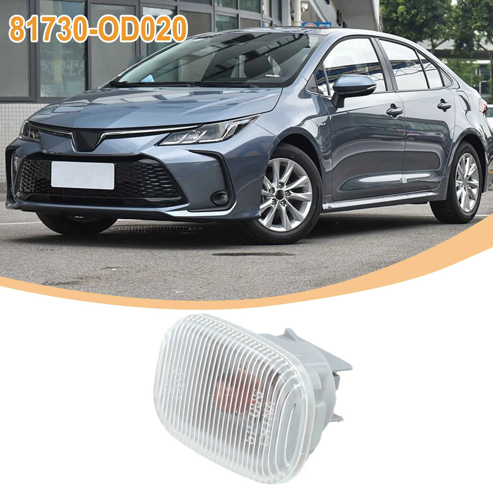Luz de giro indicadora de ala transparente 81730-0D020 luz de giro para Lexus para Rx para Toyota para Camry para Corolla para Verso para Rav4