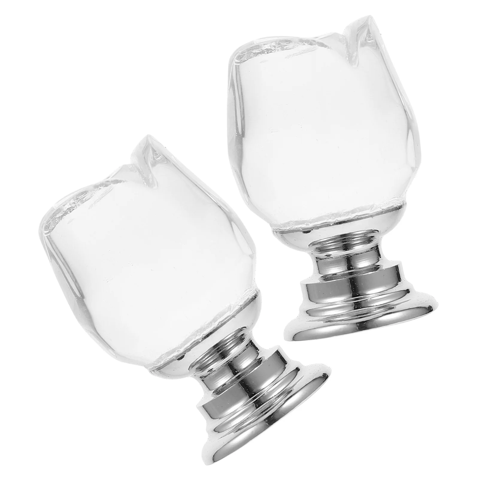 

2Pcs Crystal Drawer Knobs Small Single Hole Pull Handles Vintage Floral Cabinet Knobs Wardrobe Cabinet Door Handles Shiny
