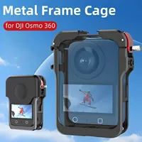 Metal Frame Cage for DJI Osmo 360 Protective Durable Case With Silicone Lens Cap and Cold Shoe Mount Camera Frame Accessories