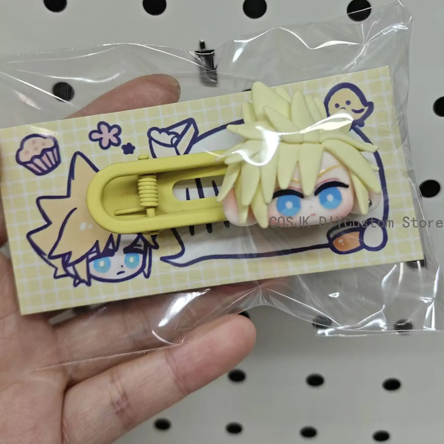 

Game Cloud Strife Zack·Fair Sephiroth Cosplay Cartoon Hairclip Model Handmade Barrette Accessories Prop Hair Slide Widget Gift