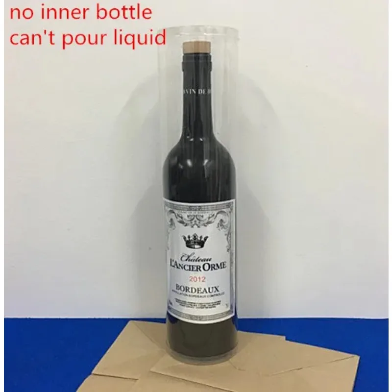 Verschwindende Weinflasche (keine Innenflasche) von J.C Magic – Bühnenzaubertricks, verschwindende Magie, Illusionen, Requisiten, Gimmick, lustige Spiele