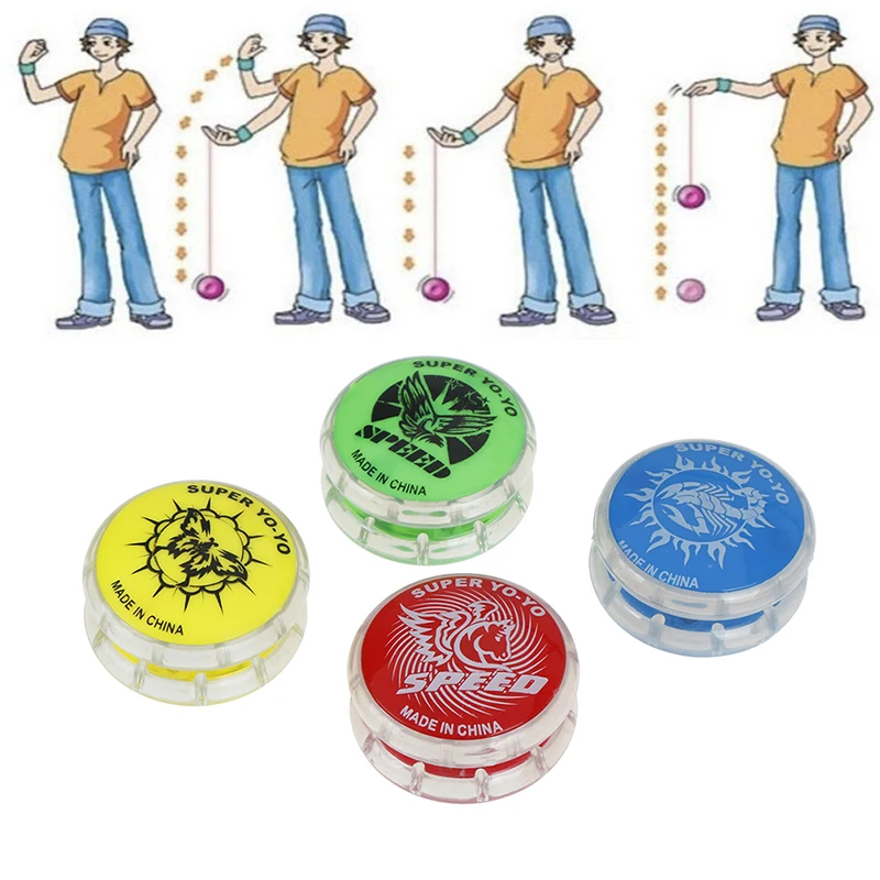 1Pc Magic Yoyo Ball Toys For Kids Colorful Plastic Easy To Carry Yo-yo Toy Party Boy Classic Funny Yoyo Ball Toys Gift YOYO Bal