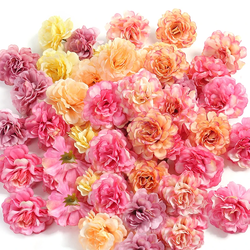 10 Stück Seide Rose künstliche Blumen für Wohnkultur Hochzeits dekoration liefert DIY Braut Handwerk Kranz Zubehör gefälschte Blumen