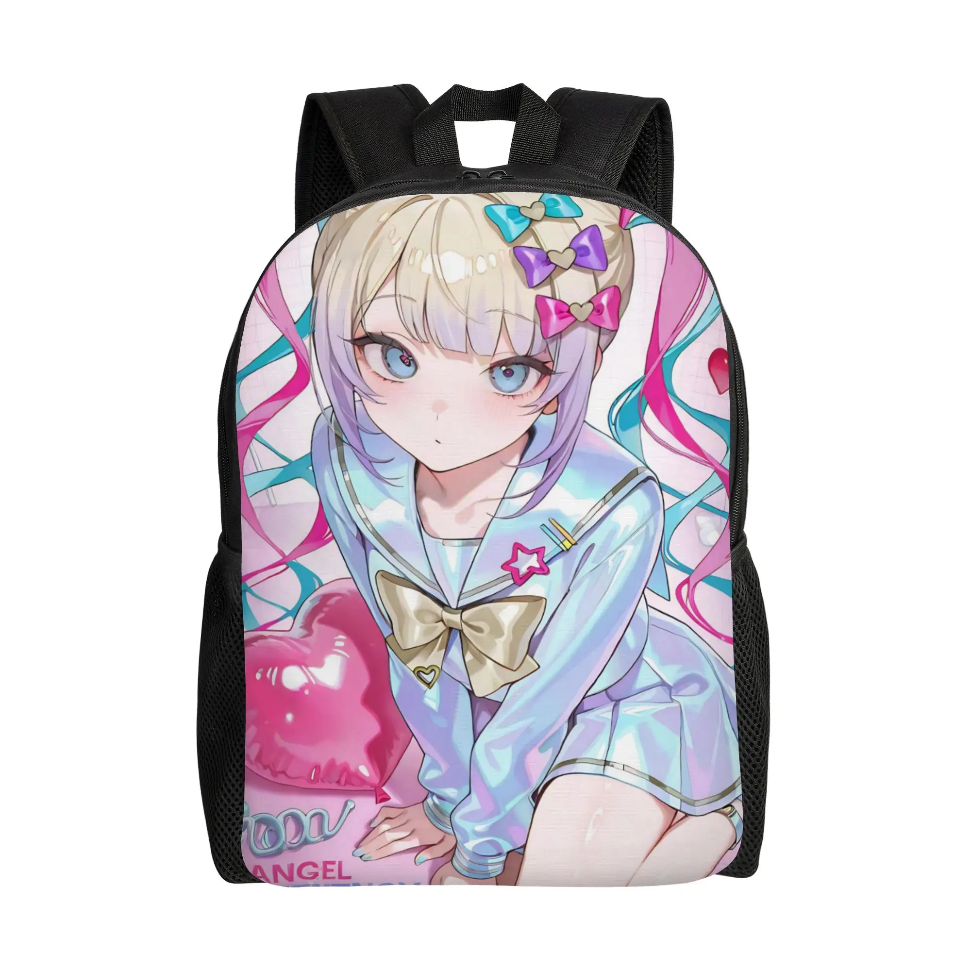OMG kawaii Angel Backpack for Men Women Casual Student Work Daypack Needy Girl Overdose Laptop Canvas Bags Sports
