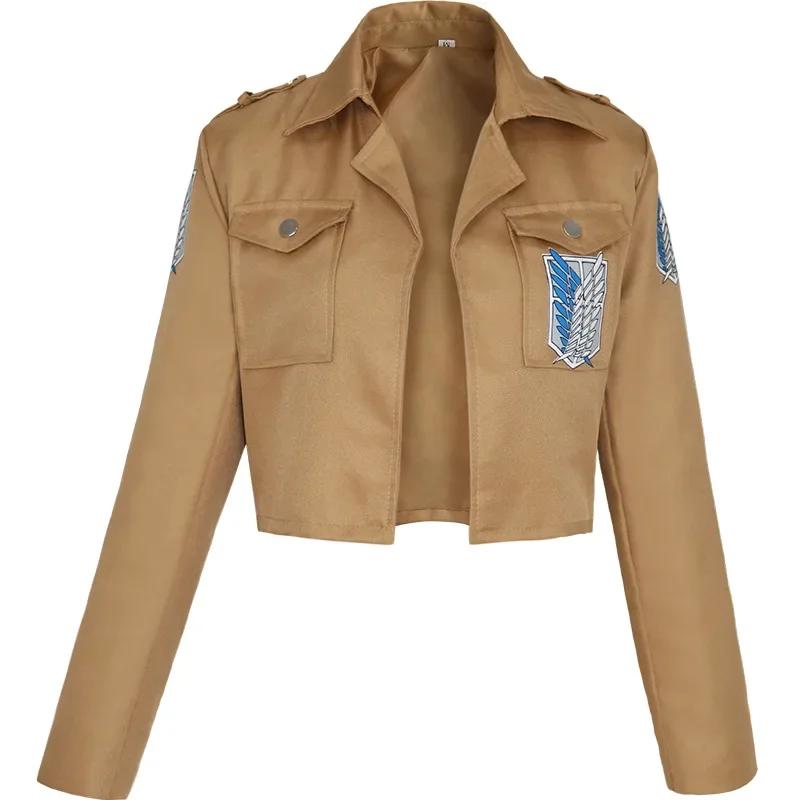 Anime abbigliamento Attack On Titan mantello giacca giapponese AOT Shingeki No Kyojin Cosplay gioco affascinante Costume di Halloween per le donne