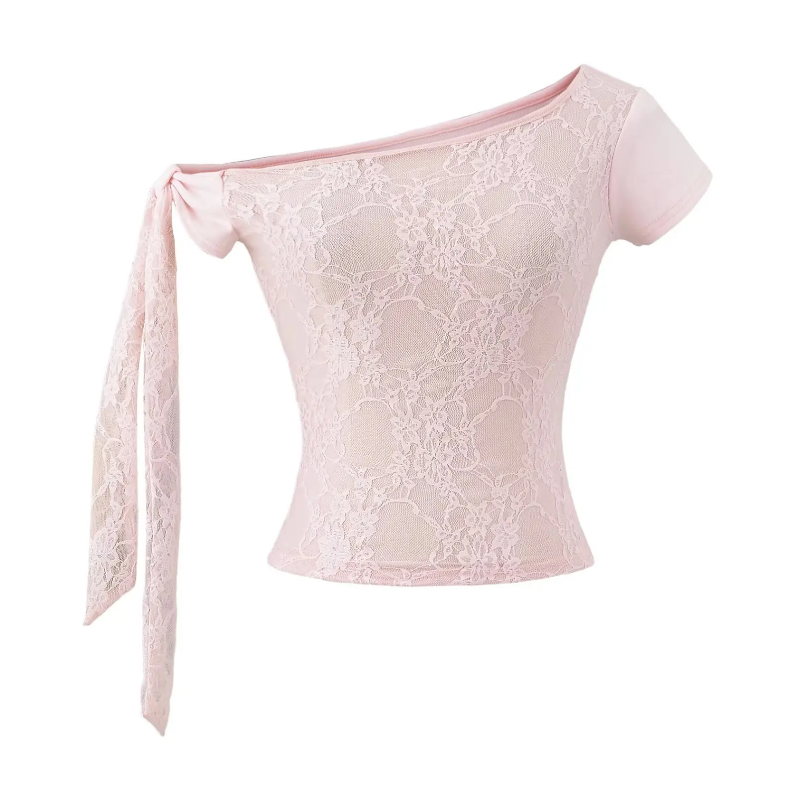 

Pure Desire Сексуальная кружевная футболка ort Sve Женская летняя облегающая футболка с очками по бокам Ne Design Повседневный шикарный топ