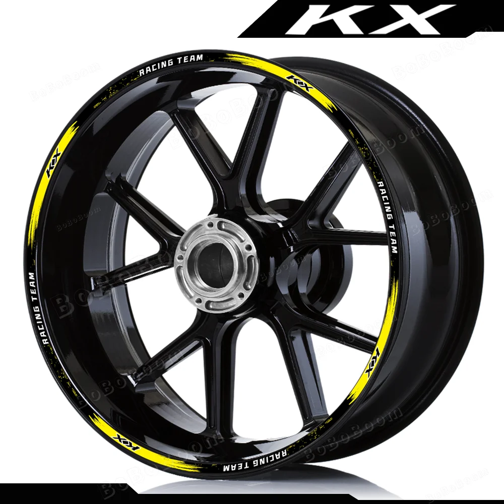 

Motorcycle Reflective Wheel Rim Stripe Sticker Motocross Decal For KX 450 250 125 500 KX250x KX450X KX450SR KX250F KX450F