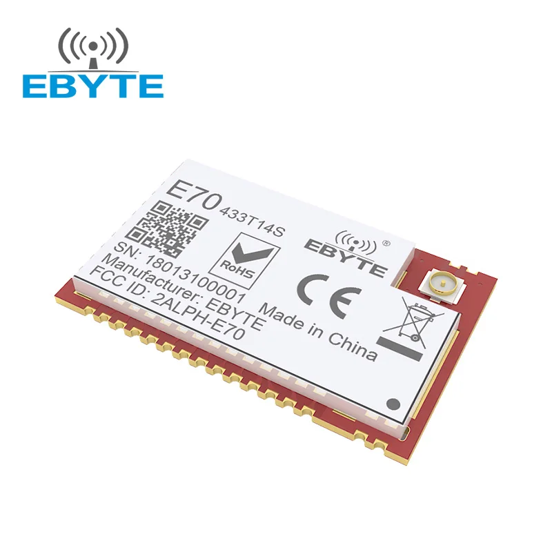 CC1310 UART Wireless Modul 433MHz 14dBm rf Sender Empfangen Kleine SMD Typ RF Modul Mit IPEX Interface EBYTE E70-433T14S