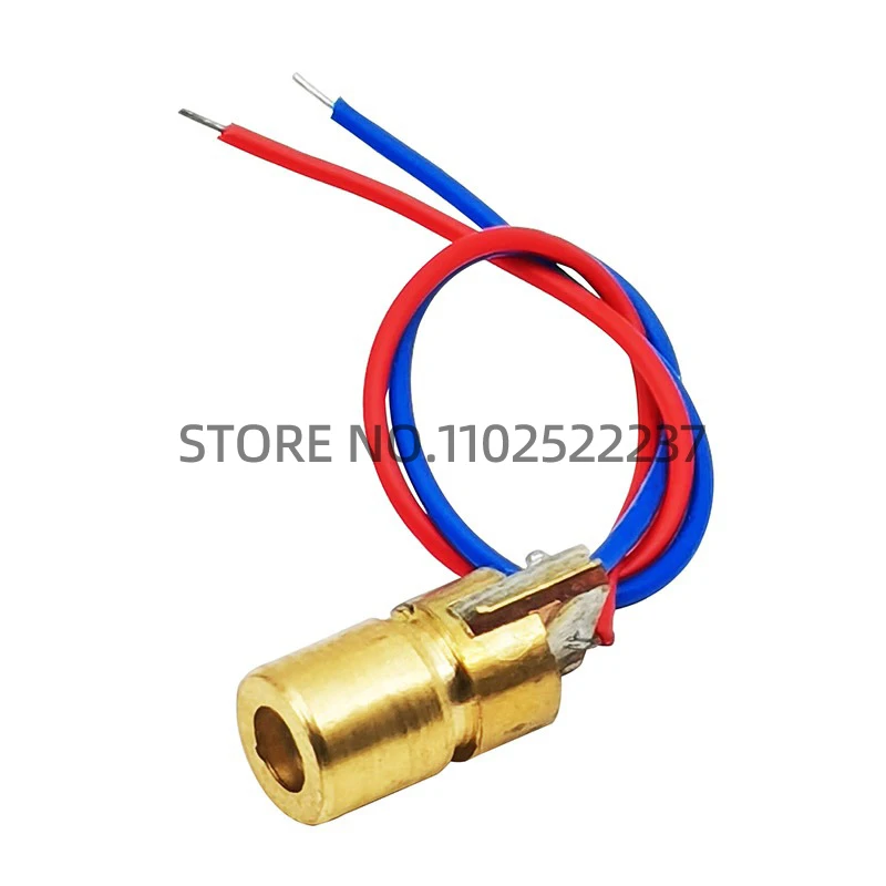 Laser head 650nm 9mm 3V 50mW Laser Cross Diode Module Red Copper Head