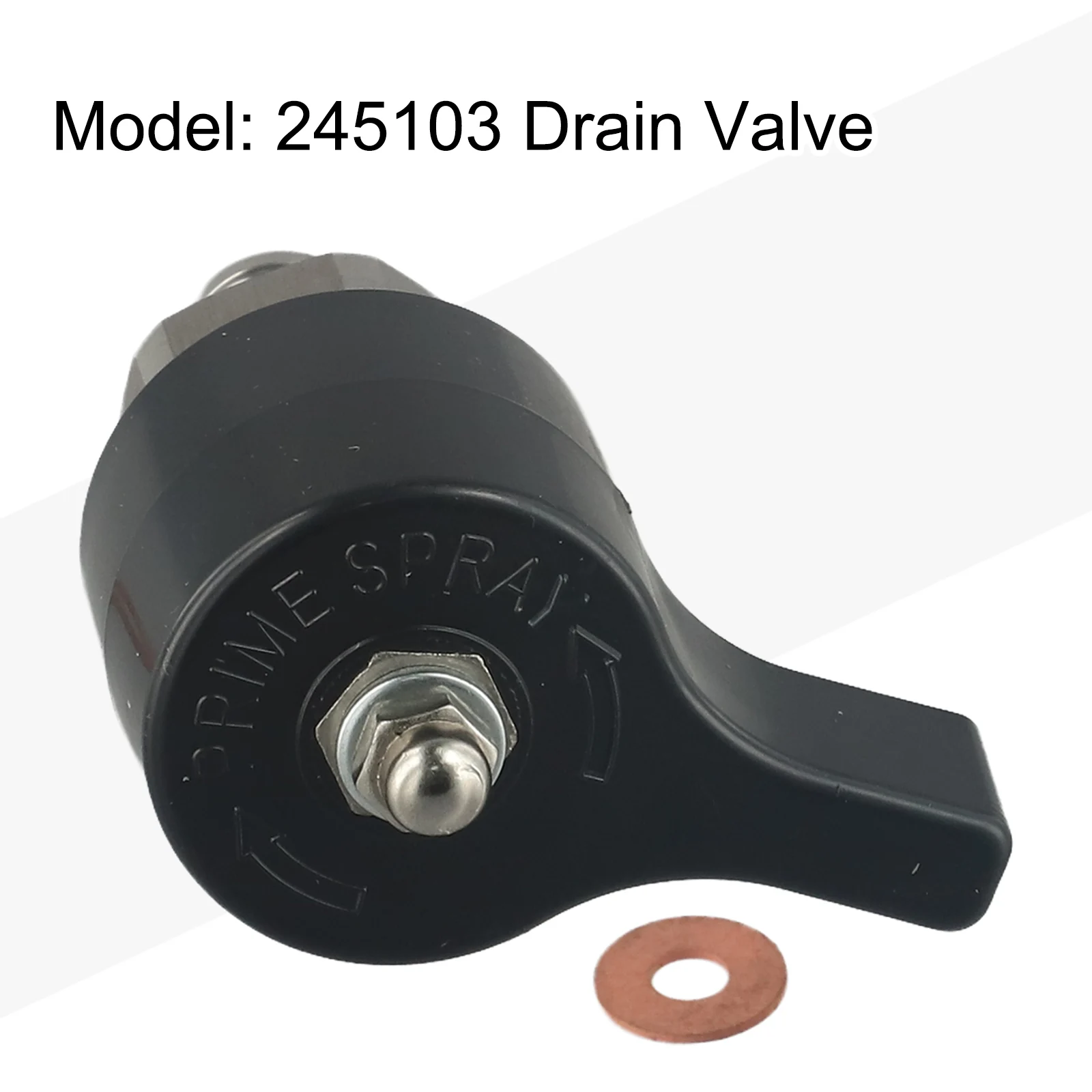 

For Painting For Home Improvement Black Drain Valve Polished Finish Silver Color Stainless Steel Sturdy Material