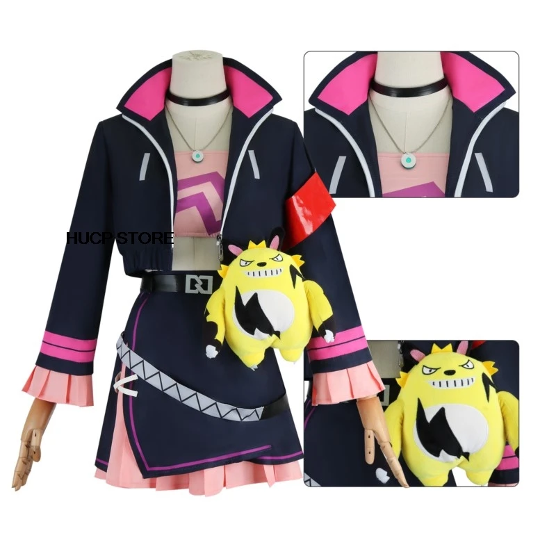 

Zoe Rayne Cosplay Costume Palworld Uniform Coat Skirt Full Sets Halloween Carnival Party Role Play Suits Props for Adults Girls