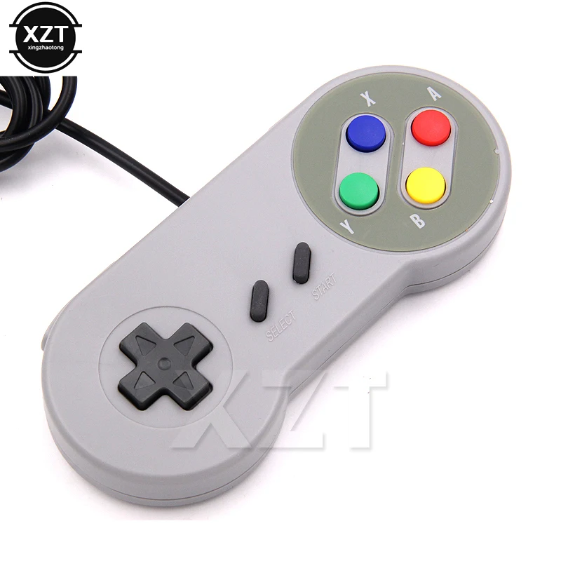 1Pcs สาย USB คอนโทรลเลอร์จอยสติ๊กสำหรับเล่นเกมจอยควบคุมเกมสำหรับ Nintendo SNES เกม Pad สำหรับ Windows PC สำหรับ Raspberry Pi 4 B