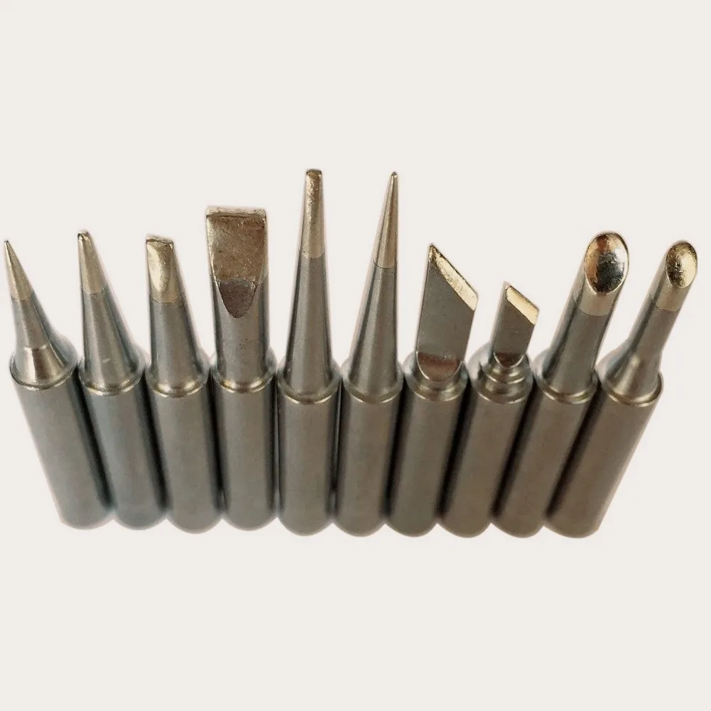 10pcs 900M Soldering Iron Tips Compatible with 936 937 907 and Other Select X Tronic Stations Excluding 3010 XTS Various Sizes