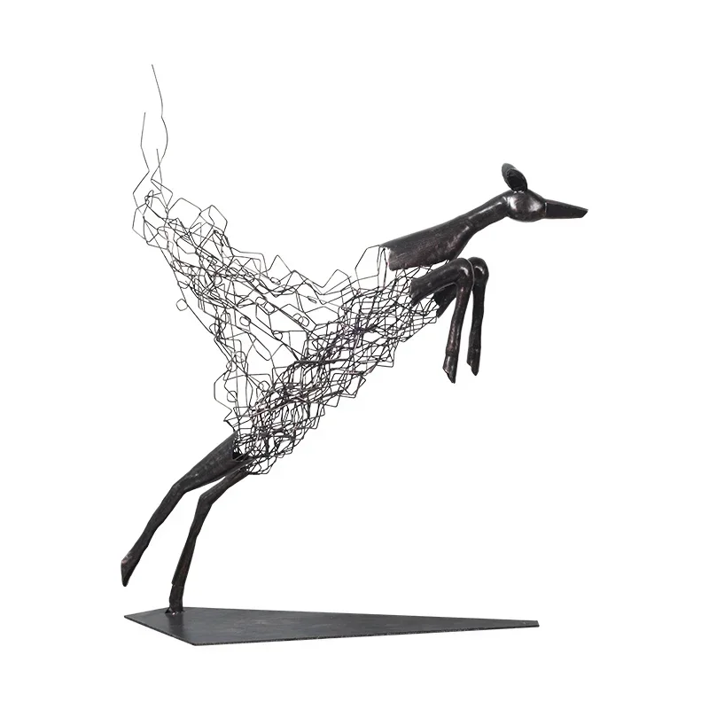 

Abstract Deer Sculpture Sales Office Model Room