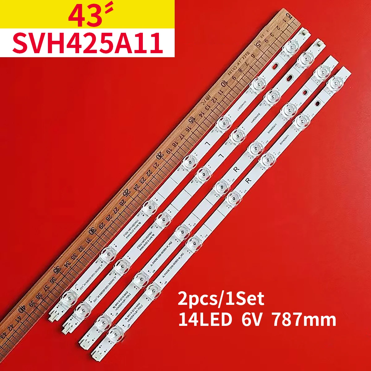 

Светодиодная подсветка 14LED для HISENSE 43H6500G 43R6000GM 43A603AMV 43R6E3 43h6g 43R6090G 43H6570G 43R61G SVH425A11