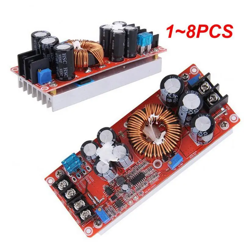 1~8PCS 20A DC Converter Boost Step-up Power Supply Module IN 8-60V OUT 12-83V With Heat Sink 1200 W 12V to 24V 48V