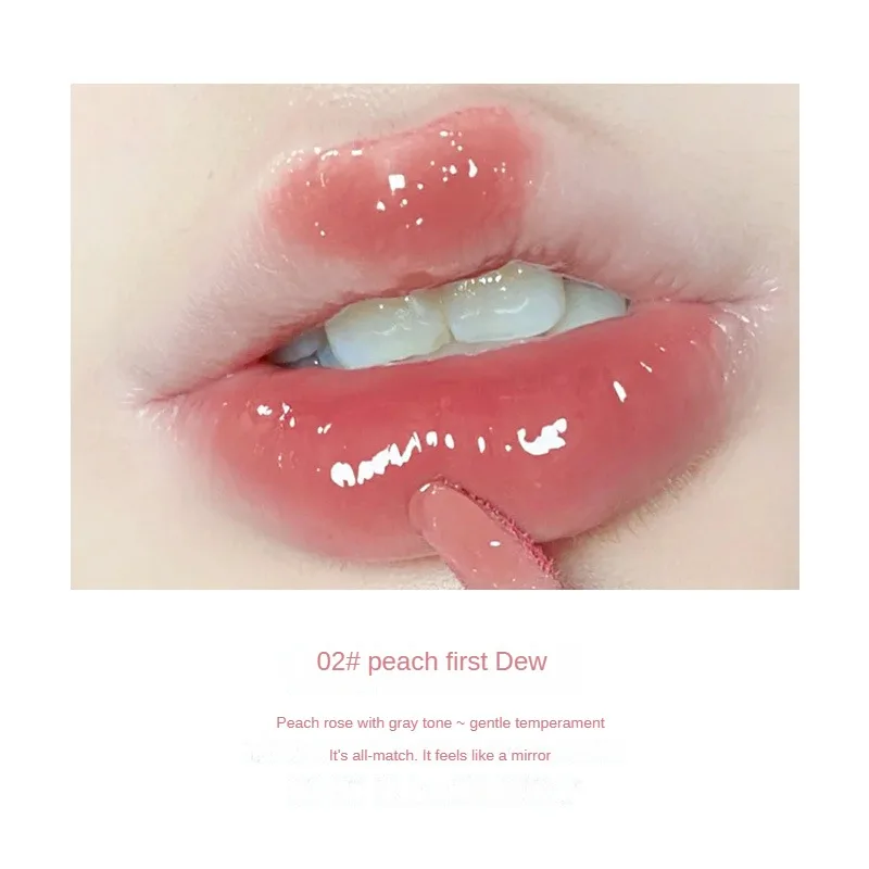 Show White Not Easy To Stick Lip Glaze Make Up Lip Gloss Mirror Whitening Lip Gloss Intense Color Silky Lip Gloss Lip Makeup 32g