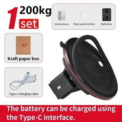 2024 NEW Electric Vacuum Suction Cup for Glass Tile 8 Inch Strong 200kg Bearing Capacity Industrial Sucker with Air Pump