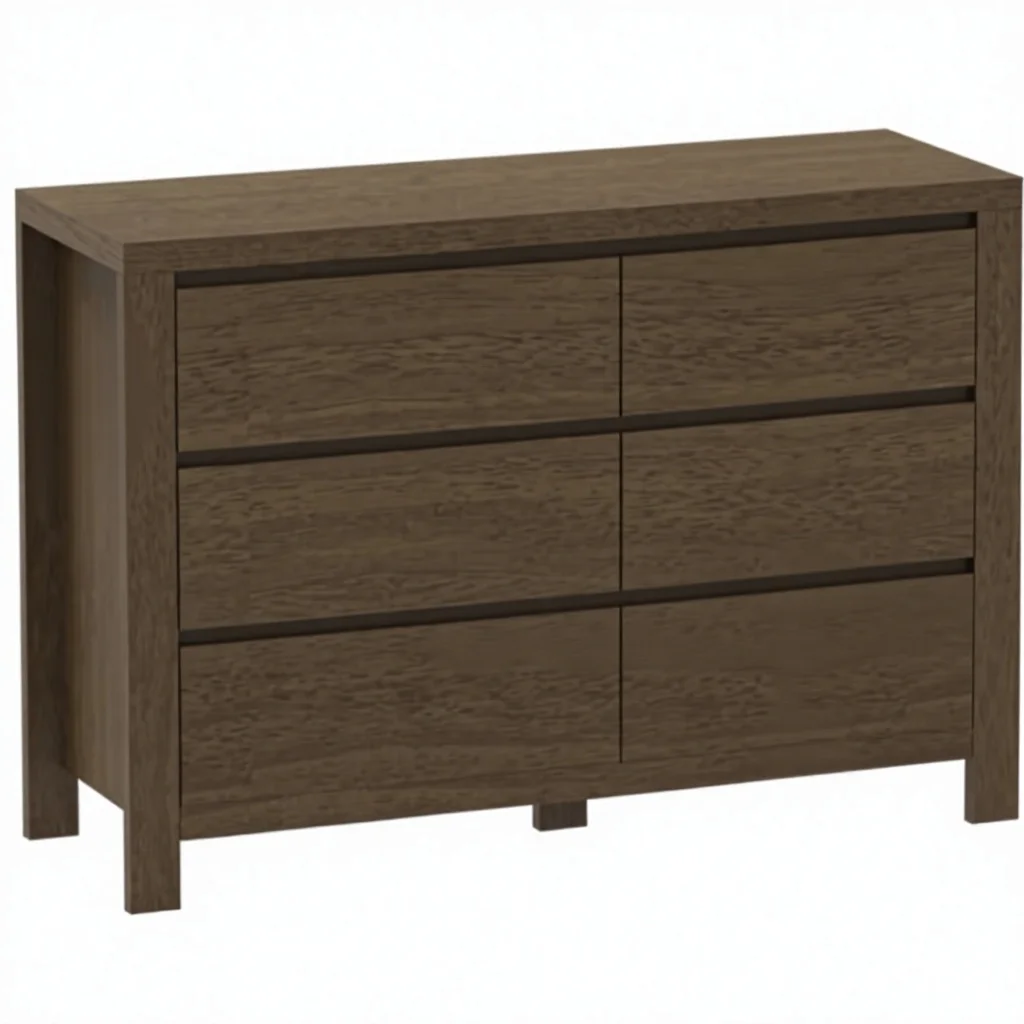 xx-Wooden Chest of 6 Drawers Simple Design Dresser Storage Cabinet for Bedroom*
