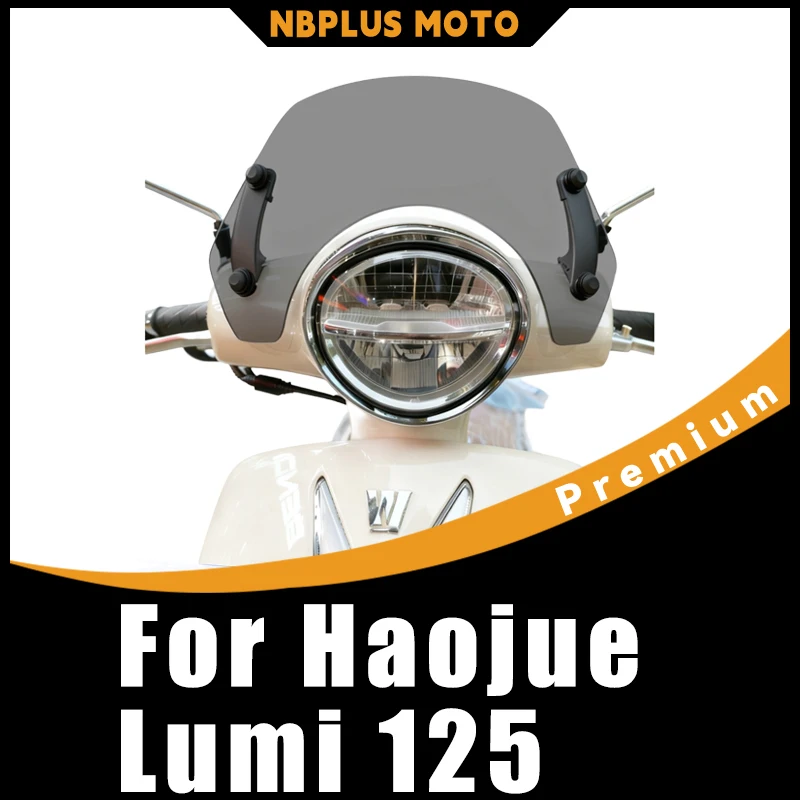 【Premium】 For Haojue Lumi 125 Dedicated Racing Windshield | Modified Wind Deflector Chest Protector | Racing Version