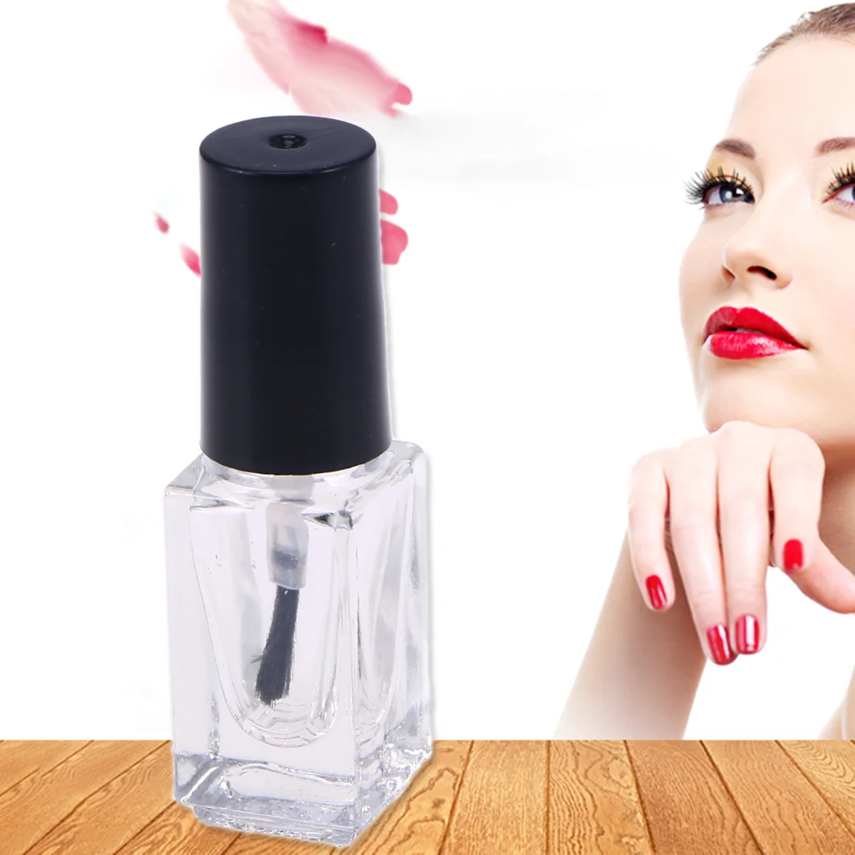 20 stuks 5 ml helder glazen nagellakflessen draagbare lege containers voor doe-het-zelf en reizen lege nagellakflessen