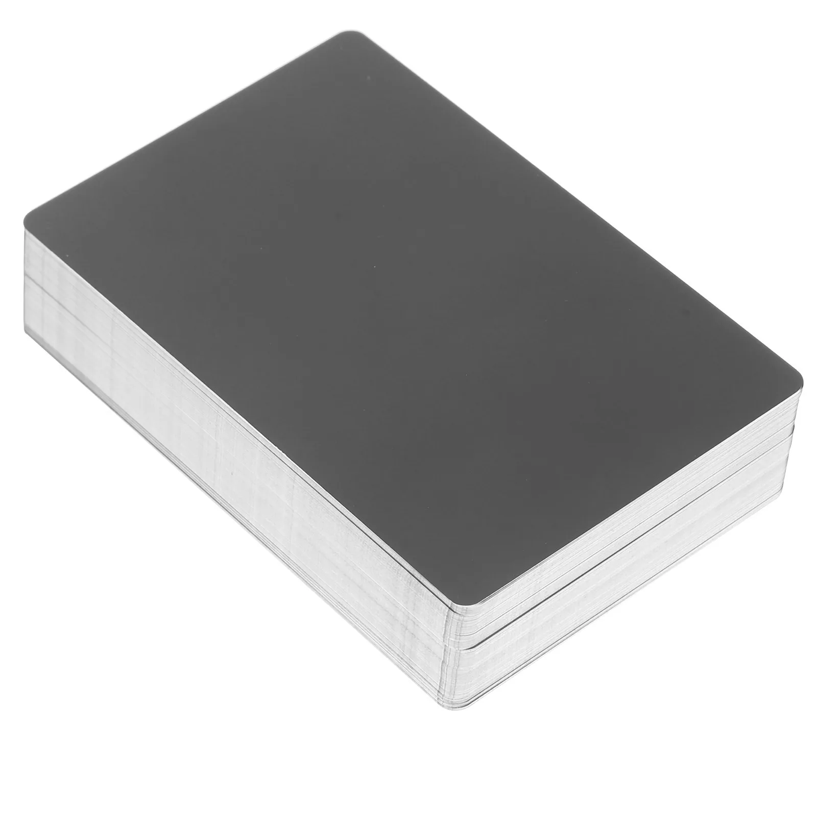 

100Pcs Aluminum Business Card Blanks Smooth Surface Nameplates for Engraving Sublimation Sublimation Business Card Blanks Small
