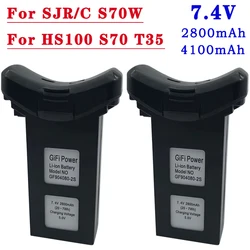 For HS100 S70 T35 S70W SJR/C Drone battery 7.4V 4100mAH 2800mAh lithium battery Quadcopter Replacement Accessory Li-ion Battery