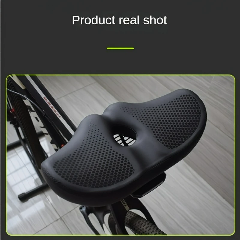 

Ergonomic Wide Bike Seat Cushion - Thick High-Elasticity Sponge for Ultimate Riding Comfort