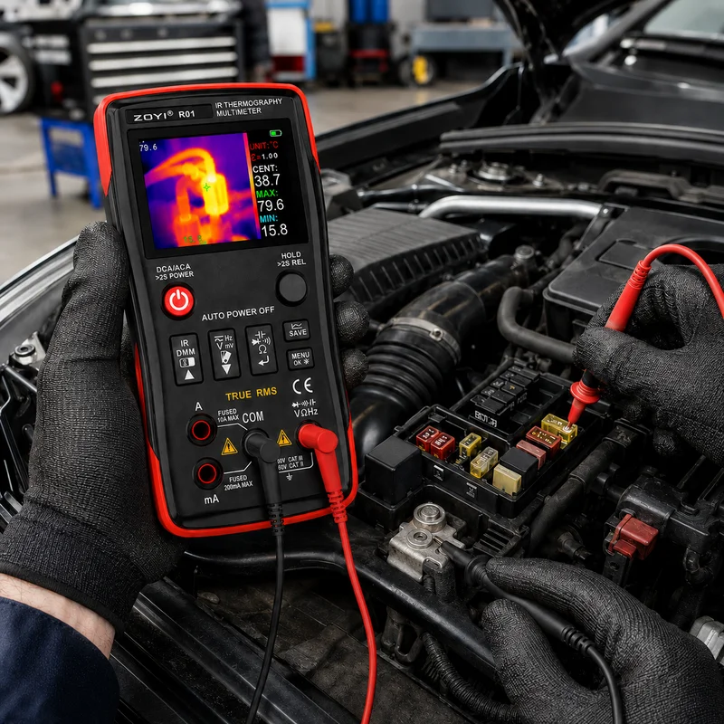 ZOYI ZT‑R01 25000 Counts True RMS Multimeter, 2‑In‑1 Thermal Imager Infrared Camera 2.4" Color Screen Electrician Circuit Detect view 5