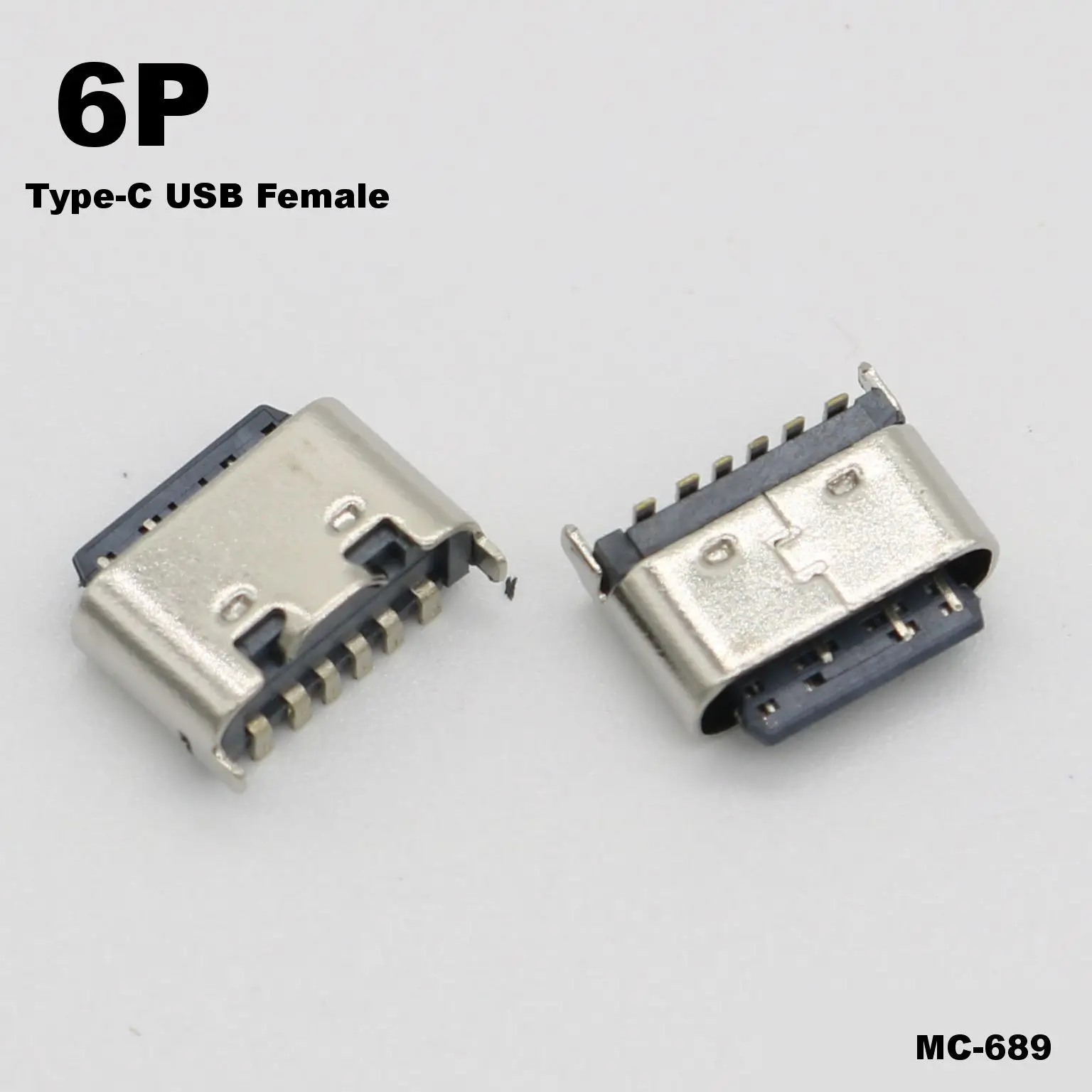 1pcs 6P Type-C USB Jack Charge Socket Connector 6Pin 6 Pin