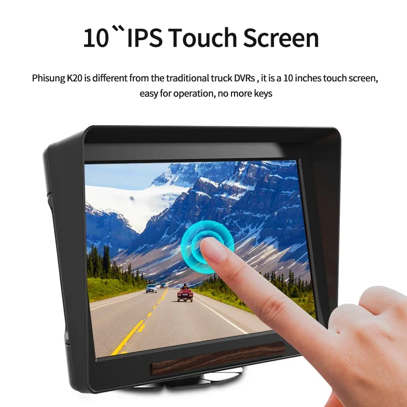 4G 10inch  Android System  4 Cameras  GPS Navigation Truck Camera DVR  Support Customize