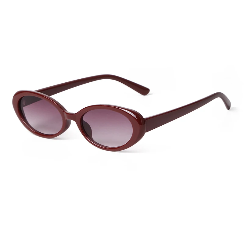 Geschichte Vintage Schildpatt kleine ovale Sonnenbrille für Frauen Männer Marke Design Mode Retro schmale Sonnenbrille uv400 de sol mujer – Detail 31
