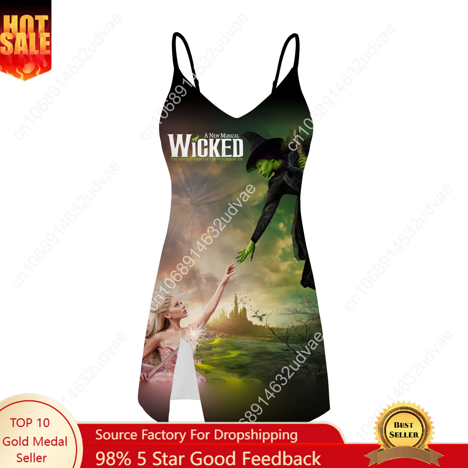 

WICKED He Musical Elphaba Sling Dress Swimsuit Womens Bathing Suits Personalized Fashion Swimwear Bikini Custom Made Beachwear