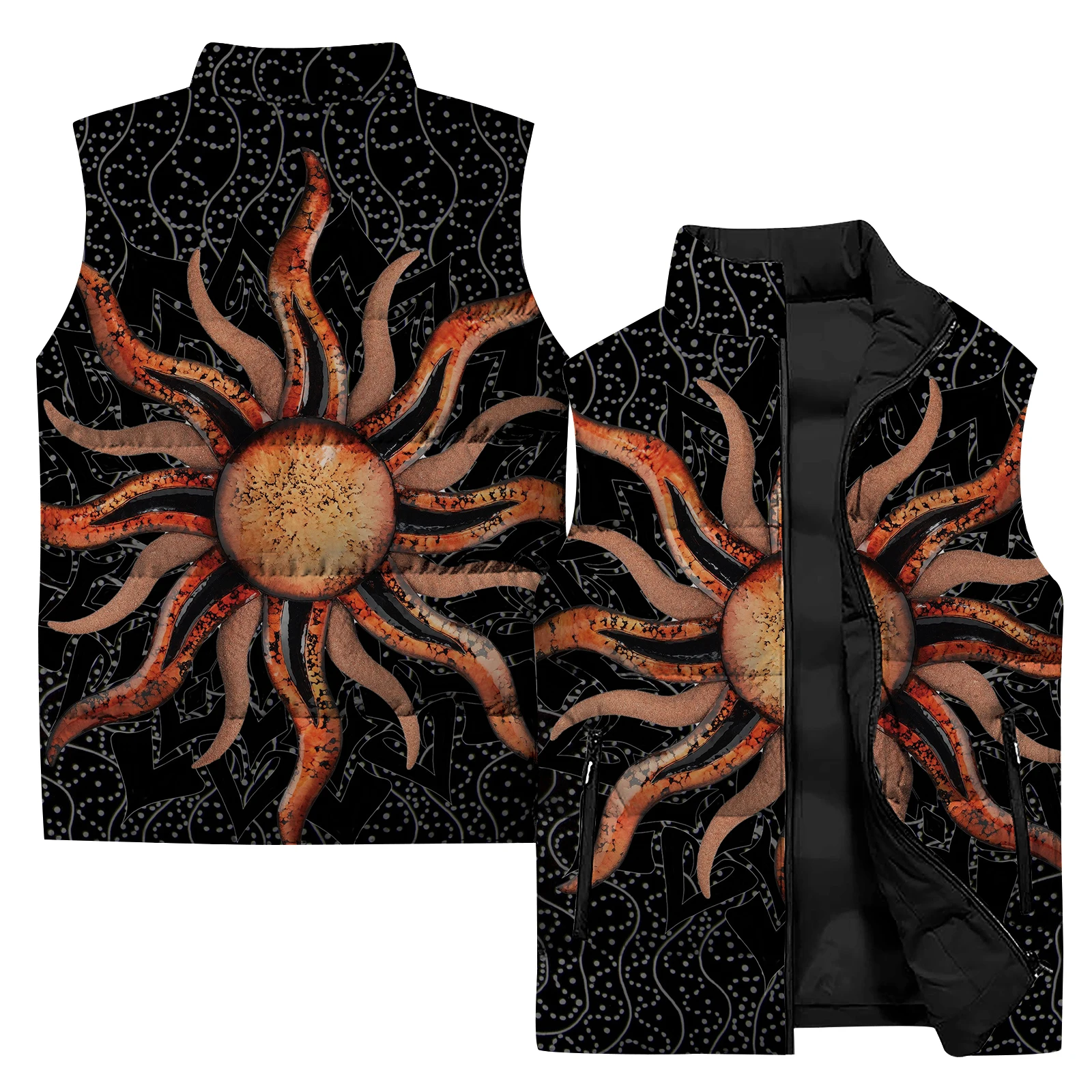 Trendy Herenvest Comfortabel En Warm Casual En Veelzijdig 3d Digitaal Printvesten Voor Heren Winterjassen Kleding Cool