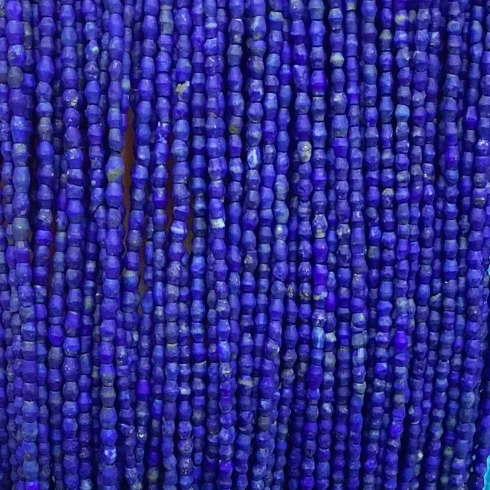 

Natural Blue Lapis Lazuli Turquoise 38cm Loose Beads for Jewerly Making Design Fashion Stone DIY Bracelet Woman Necklace or Gift