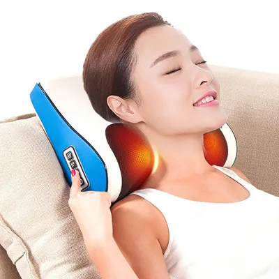 Neck and cervical massager, waist and lumbar spine, whole body spinal massage instrument, neck pillow, heated massage pillow