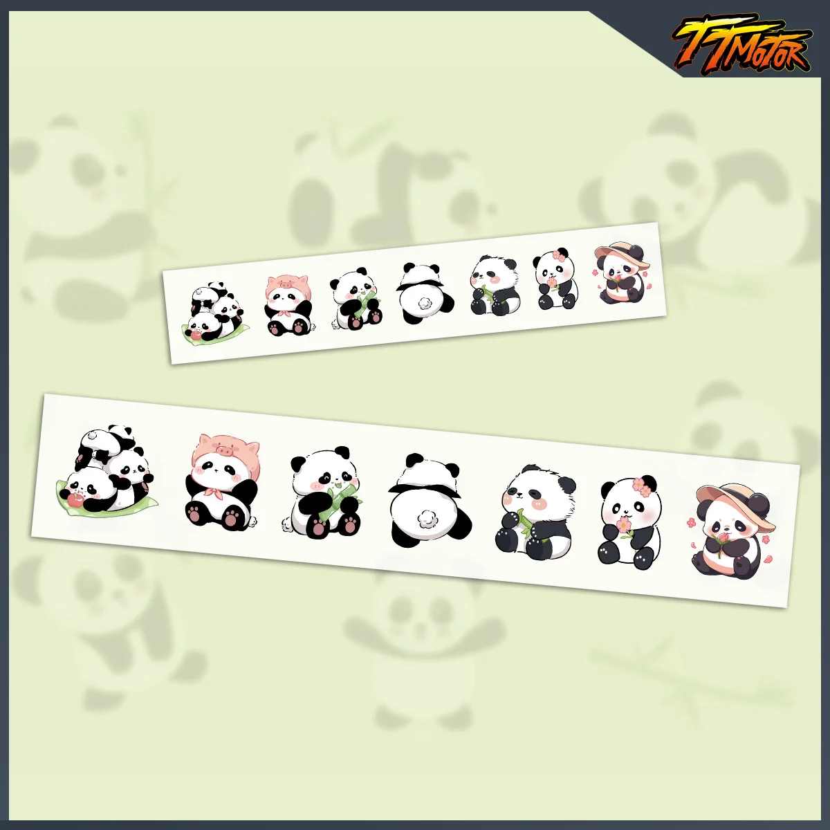 

Виниловые светоотражающие наклейки с милой мультяшной пандой, аксессуары для мотоциклов, декор, наклейки на шлем для Honda Dio 125 NS125LA NWF 125