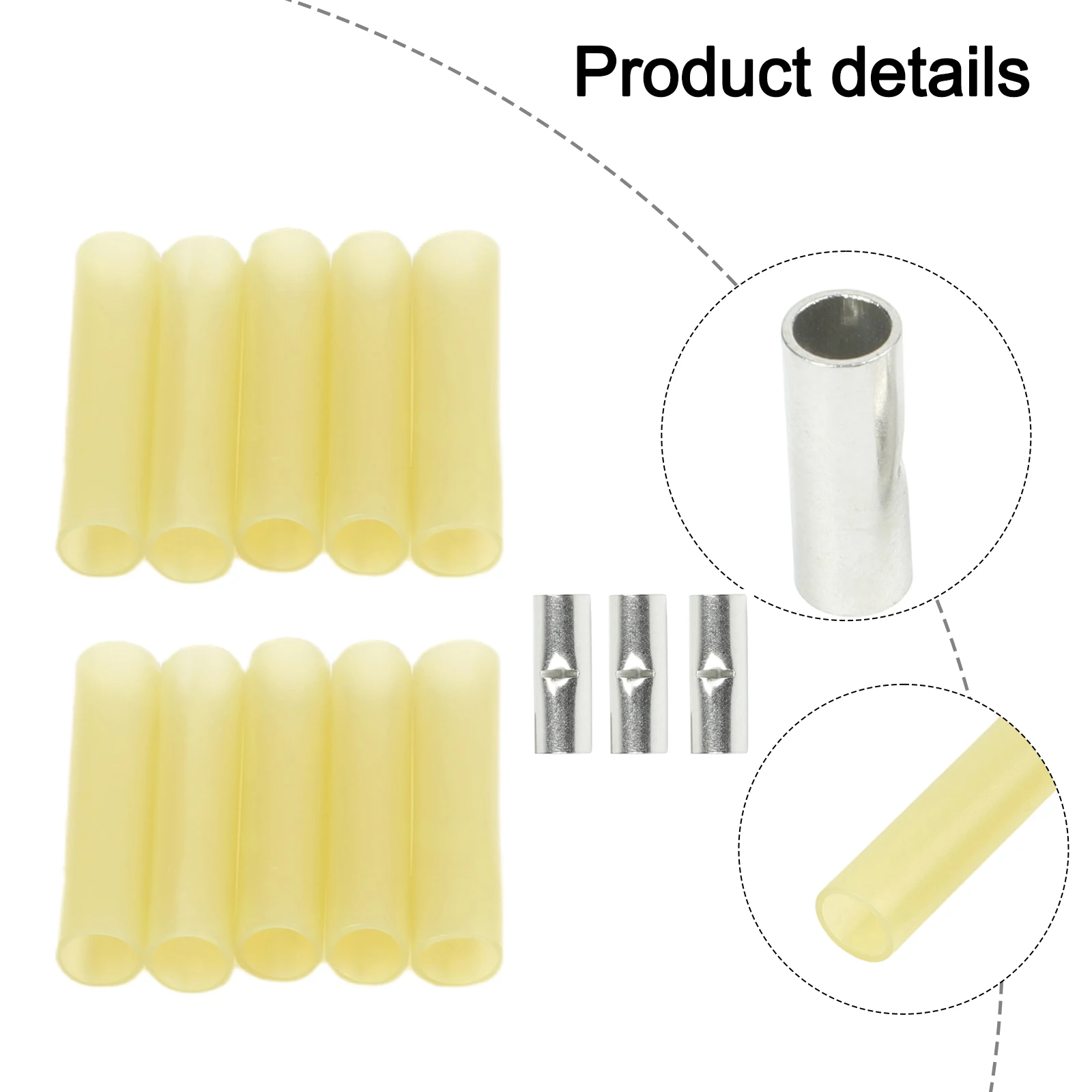 3PCS Submersible Pump Wire Connector Kit with 10 Heat Shrink Tubing for Electrical Wire Repair and Installation