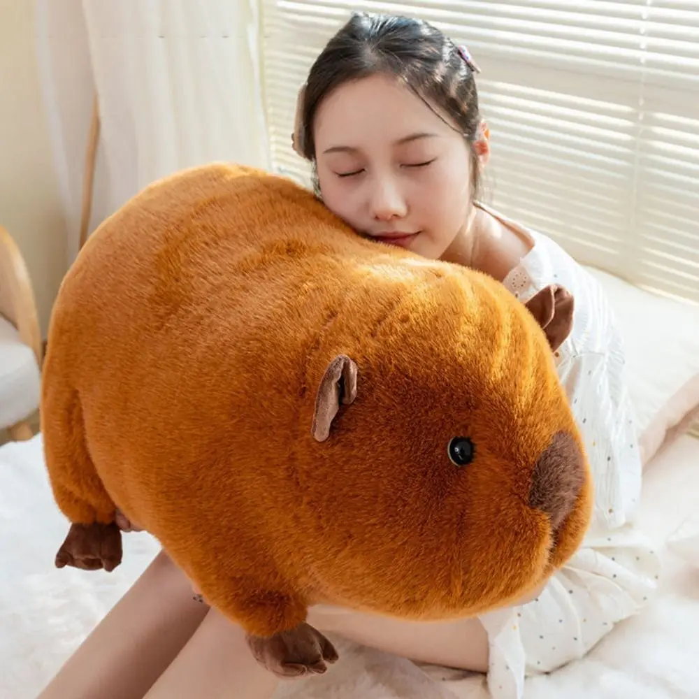 Kreskówka holenderska świnia pluszowa lalka symulacja puszysta Cavy pluszowa zabawka miękka 25/34cm świnka morska puszysta lalka Home Decor
