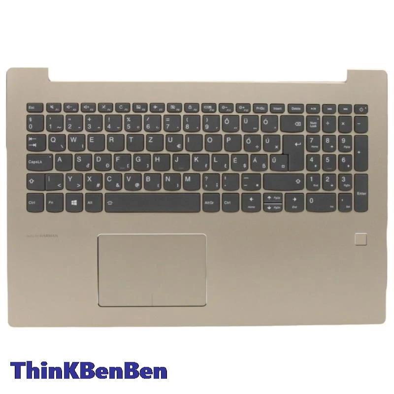 HU Hungaria sampanye Keyboard atas casing sandaran Palmrest Shell Cover UNTUK Lenovo Ideapad 520 15 15IKB 5CB0N98721