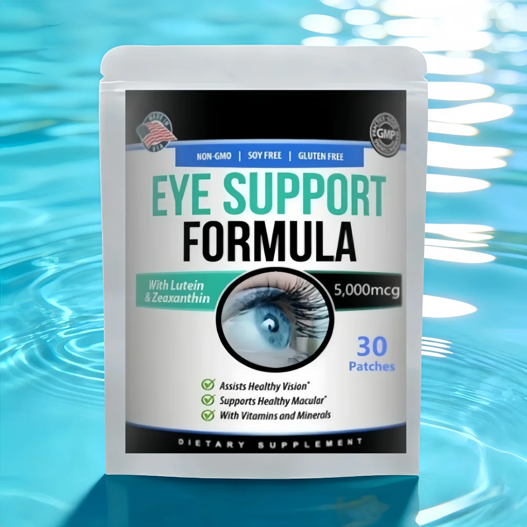 Eye Health Supplement, Lutein and Zeaxanthin, Vision Health, Eye Strain Support - 30 Transdermal Patches, W/VitaminsB12, Zinc