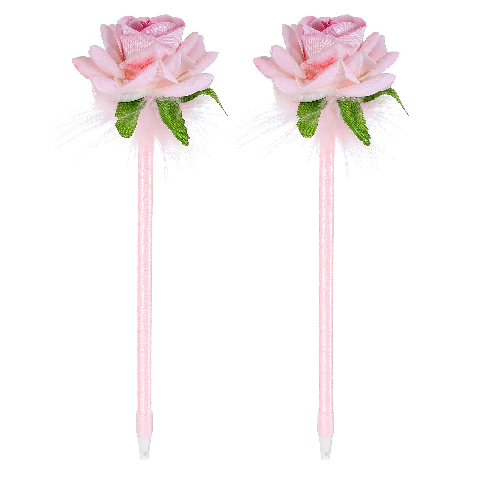 

2 шт. шариковая ручка с имитацией цветка, милые ручки для вечеринки, декоративные для женщин