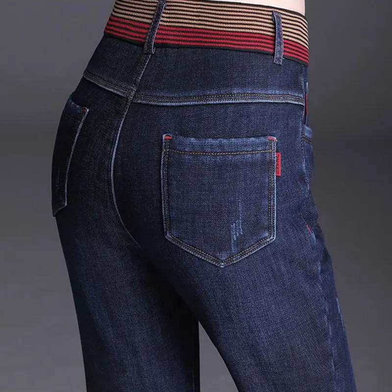 Vintage Patchwork Slim Flared Jeans Women High Waist Fashion Stretch Skinny Denim Pant New Spring Summer Bell-Bottomed Vaqueros