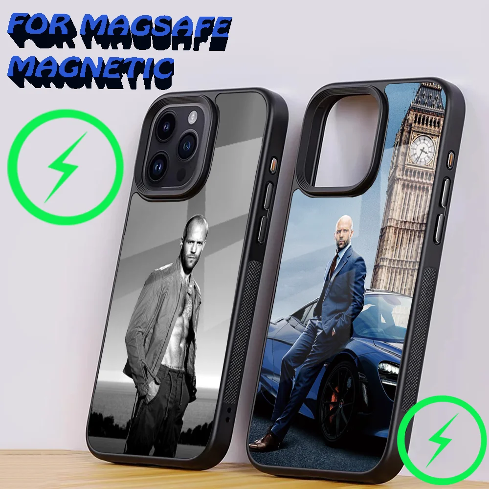 J-Jason-S-Statham- Cool Actor Phone Case For iPhone 15,14,13,12,11,Plus,Pro,Max Mini Magsafe Magnetic Wireless Charging