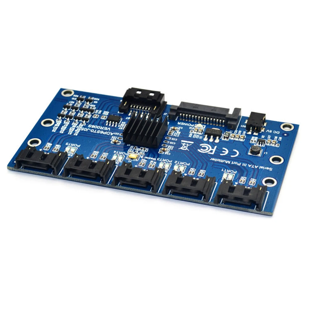 

Карта расширения SATA, 1–5 портов, плата контроллера SATA3.0, поддержка 6-портового интерфейса SATA III, 6,0 Гбит/с, горячая вилка