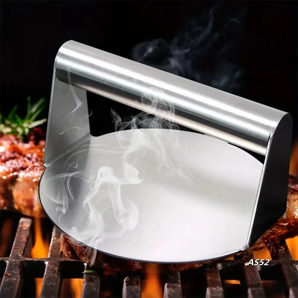 

Stainless Steel Meat Press Steak Hamburger Meat Press Non-Stick