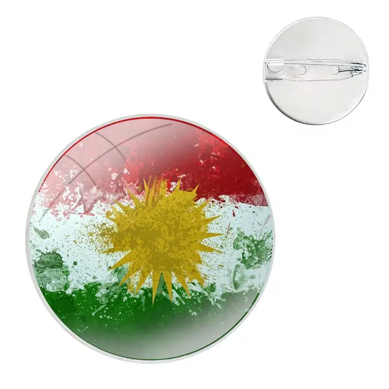 kurdistan flag Badge Brooch Pin Accessories For Clothes Backpack Decoration gift